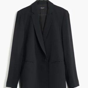 Madewell Lycee Snap Button Drapey Blazer